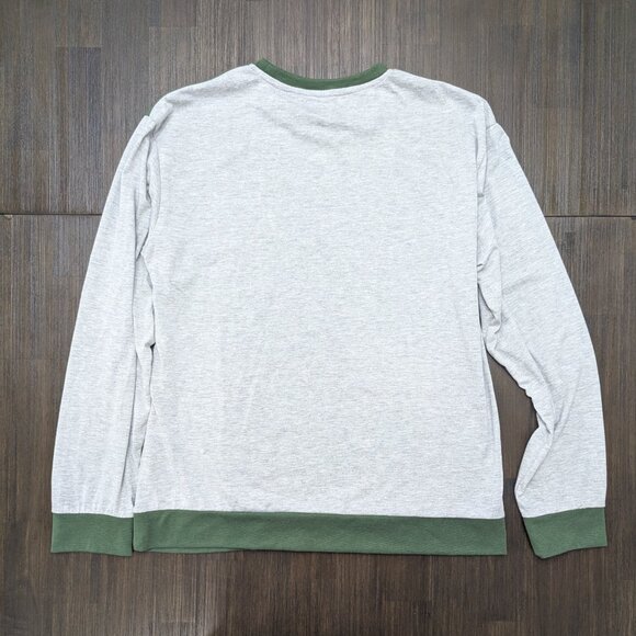Jason Wu | Men's Large Grey/Green Sweatshirt | Cotton Blend - Picture 3 of 6